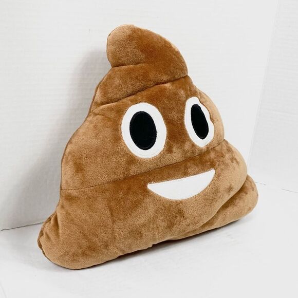 Emoji4you Brown Poop Emoji Pillow Plush - Picture 2 of 4